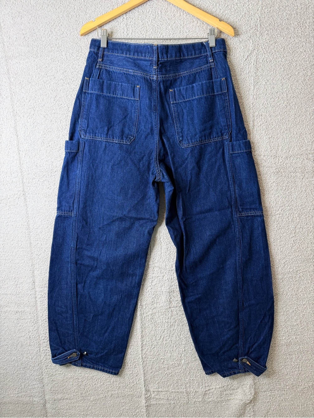 Everlane The Way-High Utility Jean Blue Size 31R Barrel Cargo NWOT - Picture 8 of 16